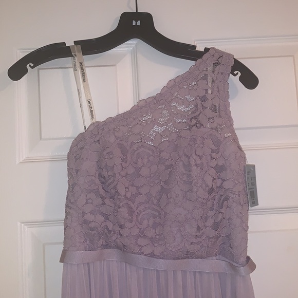 David’s Bridal lilac mesh gown - Picture 3 of 6